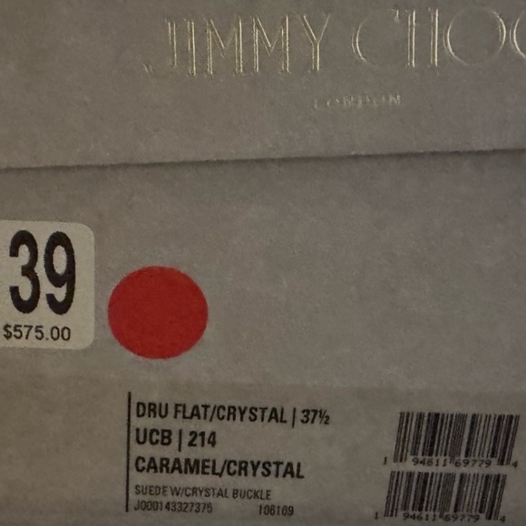 Authentic Jimmy Choo Tan Dru Flat Espadrilles with Crystal Buckle - Picture 12 of 12